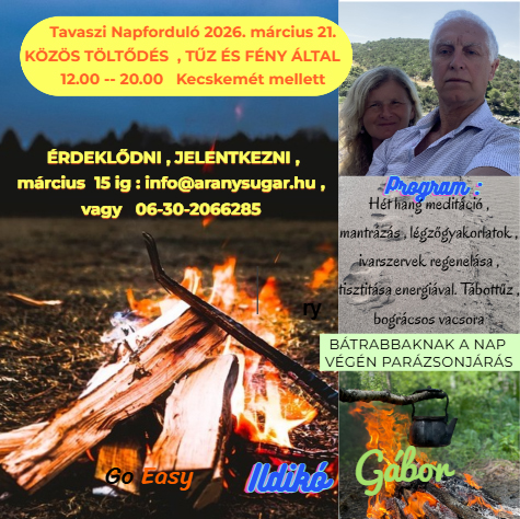 Tűzszertartás a tavaszi Napfordulón